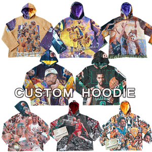 Sudaderas con Capucha Personalizadas con Diseño de Tapicería, Ropa Urbana de Baloncesto para Hombre, Fabricante de Ropa de Tallas Grandes, Sudaderas con Capucha Forradas de Satén - Product Image 6