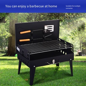 Grill pliant avec boîte à outils de barbecue, grill de marché, grill transfrontalier, mini barbecue en fonte, petit barbecue de cuisine en fer - Product Image 3