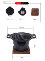 Barbecue pliant japonais en aluminium de style mini avec contrôle de sécurité de la flamme pour la cuisson de kebabs à la maison, en extérieur et en camping