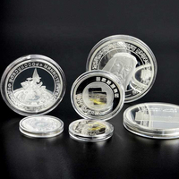 Pièces de monnaie personnalisées en métal, double pièce euro, pièces commémoratives sur mesure plaquées argent