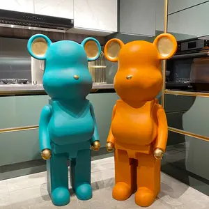 Decoración de sala de estar artesanías de moda <span class=keywords><strong>Bearbrick</strong></span> gran fluido oso piso decoración <span class=keywords><strong>Bearbrick</strong></span> Mall tienda de ropa adorno decorativo - Product Image 1