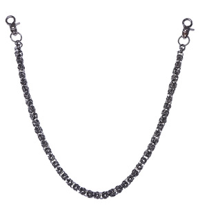 โซ่คาดเอวแบบยูนิเซ็กซ์ สีเงินทิเบต ดีไซน์แบบเชื่อมต่อกัน สไตล์ฮิปฮอป สำหรับกางเกงลำลอง แบบพันรอบเส้นเดียว - Product Image 5