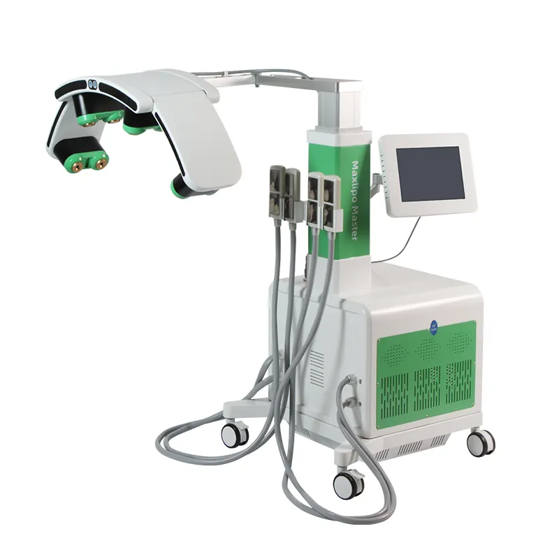 FAIR 3in1 Maxlipo Master Laser cryo EMS Machine 532 635nm Green/red laser therapy Fat Dissolve body slimming machine
