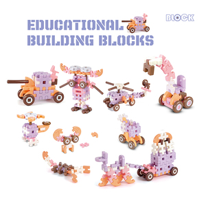 Gioco di Costruzioni AJB <span class=keywords><strong>con</strong></span> Blocchi Interconnessi e Scatola Portaoggetti, Giocattoli Educativi per l'Apprendimento e la Costruzione, Set Regalo per Bambini - Product Image 1