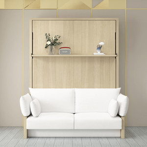 Nuevo diseño moderno plegable <span class=keywords><strong>Vertical</strong></span> Horizontal fácil montaje pared <span class=keywords><strong>cama</strong></span> <span class=keywords><strong>mecanismo</strong></span> Murphy <span class=keywords><strong>cama</strong></span> con sofá <span class=keywords><strong>para</strong></span> muebles de dormitorio - Product Image 4