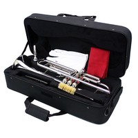 SLADE B- Small Size Brass Tube Body Professional and Student Beginners' Brass Instruments with BB Tone Lacquer Surface Trumpet
