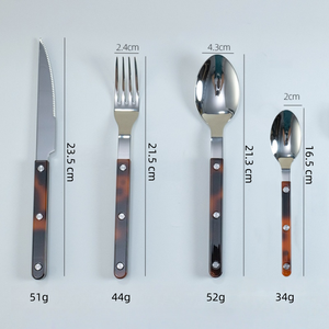 Nhà Máy Bán buôn thép không gỉ Sabre bistrot nghệ thuật thiết kế nội thất máy rửa chén an toàn bền sáng bóng Flatware - Product Image 2