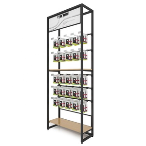 Popolare nuovo display personalizzato 3c brand shop design metal frame floor mobile shelf cabinet phone display per accessori