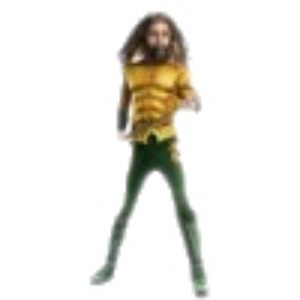 Costume de cosplay Aquaman pour enfants de 8 à 13 ans, combinaison verte et dorée avec trident, ensemble de costume de scène standard - Product Image 3