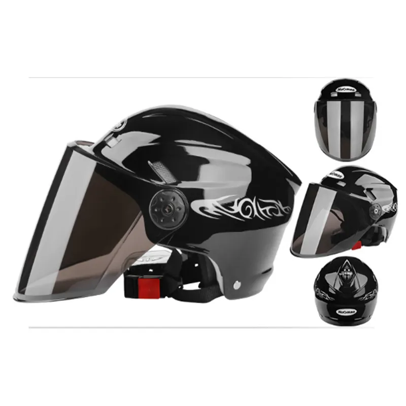 Caschi di sicurezza per Motocross ciclismo bicicletta inverno caldo mezza faccia casco moto per bicicletta