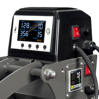 Presse à chaud MICROTEC RHP-15MS-D 15 x 15 à double chauffage et ouverture automatique pour transfert de vêtements par DTF, HTV et sublimation