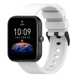 Eraysun Popular correa de silicona oficial para <span class=keywords><strong>Amazfit</strong></span> <span class=keywords><strong>Bip</strong></span> <span class=keywords><strong>3</strong></span> hebilla negra colorida correa de reloj inteligente de alta calidad - Product Image 2