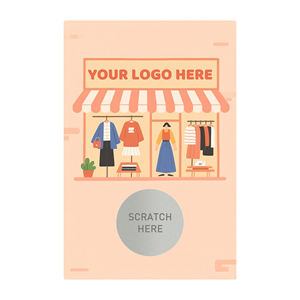 Logotipo personalizado Black Friday Scratch Vouchers <span class=keywords><strong>Descuento</strong></span> Scratch off Card Ticket Promoción Scratch Coupon Card para tienda <span class=keywords><strong>de</strong></span> negocios - Product Image 4