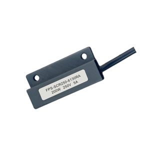 Sensor de proximidad magnético Reed Switch de 60×15mm con soporte de doble orificio, conector SM-2P, máximo 200VDC 0.5A, sensor de contacto para puerta de armario - Product Image 3