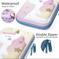 Qualité enfants mignon 3D Anime porte-crayon personnalisé en vrac rose EVA fermeture éclair tirer porte-crayon pour filles fournitures scolaires