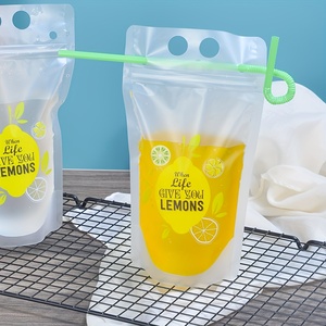 Sacchetto per Bevande da 400ml Personalizzato, Opaco, <span class=keywords><strong>Richiudibile</strong></span>, Colorato, Autoportante, per Conservazione Alimenti, con Chiusura a Zip - Product Image 1