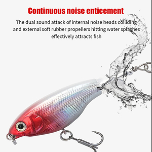 Nuevo señuelo luminoso de pesca de 6g 11g, señuelo flotante de superficie, cebo <span class=keywords><strong>Whopper</strong></span> Popper con el <span class=keywords><strong>precio</strong></span> más bajo - Product Image 5