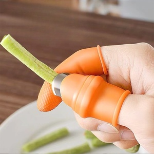 Cuchillo de pulgar de plástico para recoger verduras, herramienta agrícola mágica con punta angular para recoger pimientos y judías, cortador de pulgar. - Product Image 4