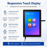Monitor de Pantalla Táctil Capacitiva Android de 10.1 Pulgadas, Repuestos para Máquinas Expendedoras ODM, Kiosco de Pago Autoservicio, Pantalla LCD