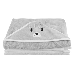 Serviettes de bain carrées brodées d'animaux en bambou pour bébé, serviettes de bain pour bébé unisexe, <span class=keywords><strong>serviette</strong></span> à capuche pour nouveau-né avec visage d'animal, vente chaude - Product Image 4