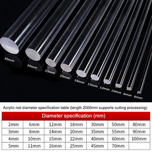 TONGYUAN <span class=keywords><strong>Colonne</strong></span> carrée en <span class=keywords><strong>plexiglas</strong></span> écologique, découpe et traitement, tige en acrylique solide haute transparence, longueur et diamètre personnalisés - Product Image 5