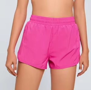 Custom Logo High Waist Athletic Running Shorts For Women Lightweight Workout Shorts Built In Liner Anti Sweat Shorts For Cycling - Product Image 4