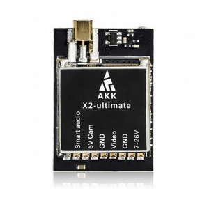 Transmisor de Audio Inteligente AKK X2-Ultimate 5.8GHz 37CH FPV para Drones de Carreras y Quadcopters, Plástico, Potencia de Salida de 25mW/200mW/600mW/1200mW - Product Image 1