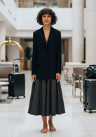 Robe de bureau pour femme, nouvelle collection automne 2025, style européen et américain, design formel et tendance, patchwork