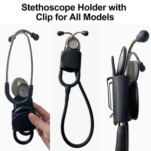 Étui de stéthoscope <span class=keywords><strong>portable</strong></span> en cuir personnalisé et durable avec clip pour <span class=keywords><strong>ceinture</strong></span> de <span class=keywords><strong>ceinture</strong></span>, étui de transport protecteur - Product Image 5