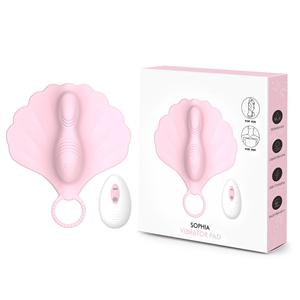 2025 nuevo Mini vibrador con cojín para montar para mujeres, estimulador de clítoris remoto de <span class=keywords><strong>silicona</strong></span> líquida alimentado por USB, masajeador, geles de punto G - Product Image 1