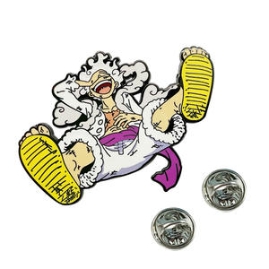 Sming Pins Anime Gear 5 Pin esmaltado de una pieza ropa roja Luffy Metal solapa insignia <span class=keywords><strong>Manga</strong></span> brillante broche personalizado - Product Image 4