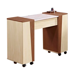 Barato estilo francés Marber Top Gel portátil salón belleza uñas manicura mesa con ventilador de escape - Product Image 5