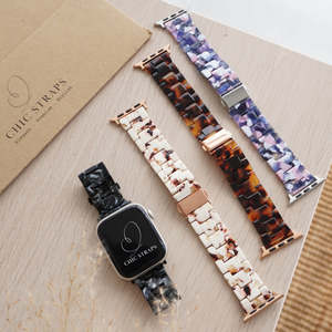 RYB, pulsera de resina ligera de aspecto atractivo, <span class=keywords><strong>correa</strong></span> de moda con hebilla de acero inoxidable para IWatch SE Series 10 9/8/7/6/5/4/3/2/1 - Product Image 1