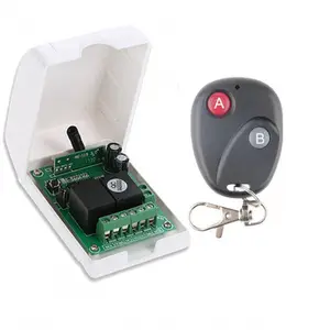 Small Wireless Remote Control Switch DC12V 2 Way Vehicle Road Lamps Access Control Gate Forward Reverse Switch Controller