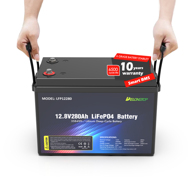 LiFePO4 With Bluetooth 12.8V 628Ah 460Ah 400Ah 100Ah 200Ah 300Ah Solar Batteries RV Marine IP54 Waterproof Lithium Battery