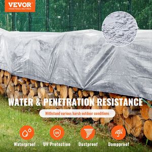 DB Wholesale 16x20 ft bâche étanche 10 mil plastique Poly couverture résistant aux UV et à la température pour une utilisation polyvalente en plein air - Product Image 2