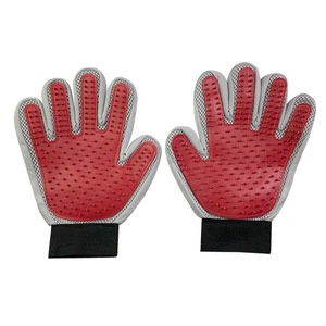Gants de toilettage pour animaux Xintu, en caoutchouc, cinq doigts, pour le massage, le bain et l'élimination des poils des chiens et des chats - Product Image 1