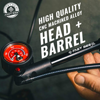 FAST Portable Bicycle Fork High Pressure 300PSI Aluminum Pump Durable Inflator