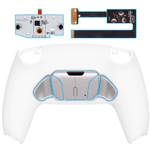 White Metal Button Rise 4.0 Remap Kit Paddles With Upgraded Board,Back Shell,Back Buttons for PS5 Playstation5 Mod - Product Image 1