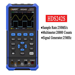 Owon oscilloscopio portatile prezzo HDS242S larghezza di banda 40M 3.5 pollici grande schermo schermo alta frequenza di aggiornamento riparazione automatica - Product Image 5