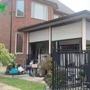 Persiana enrollable motorizada inteligente MINGYU, integrada, impermeable, resistente al viento, ecológica, <span class=keywords><strong>para</strong></span> jardín, patio, con cremallera, <span class=keywords><strong>para</strong></span> exteriores, con WIFI. - Product Image 4