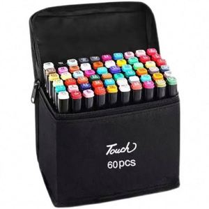 Marcadores de Plástico de Doble Punta Bonvan Art, Portátiles, 168 Colores, Tinta Permanente a Base de Alcohol, Punta de Fibra de 6 mm, para Papel, Personalizables y Creativos - Product Image 3