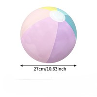Ballon de plage gonflable en PVC, best-seller, doux, coloré, lumineux à LED, pour jeunes, thème dessin animé, multiples coloris