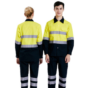 Bán Buôn Xây Dựng <span class=keywords><strong>Hi</strong></span> <span class=keywords><strong>Vis</strong></span> Áo Sơ Mi Cotton Dài Tay Khả Năng <span class=keywords><strong>Hi</strong></span>ển Thị Cao An Toàn Làm Việc Áo Sơ Mi Với Túi - Product Image 3