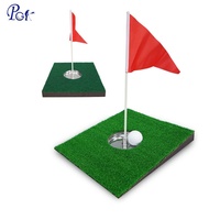 Tapis d'entraînement de golf PGK-B19 sur mesure, mini-tapis de putting simulé, disque de putting portable avec pente et trou, ensemble d'entraînement avec coupes de golf