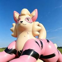 Dernier modèle de chien de la police gonflable géant de Wanjun, en forme d'animal de dessin animé, à vendre