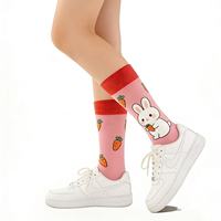 Chaussettes de compression mi-mollet en tissu extensible doux 100% coton, impression intégrale 360°, absorbant la transpiration, pour le sport, le cyclisme, la randonnée, le ski, les activités de plein air