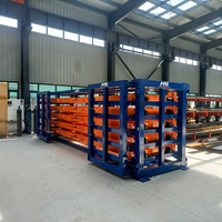 Étagère de stockage en tôle multicouche à manivelle pour entrepôt