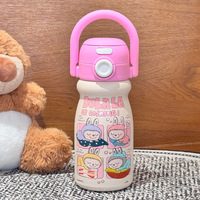 Nouvelle gourde isotherme élégante en acier inoxydable 316 La Bubu, motif dessin animé pour enfants, design créatif double usage, bouilloire portable mignonne