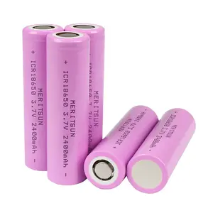 Shaoguan bateria jyc de 3.7v, 2400mah icr 18650 bateria de lítio li-ion recarregável lipo